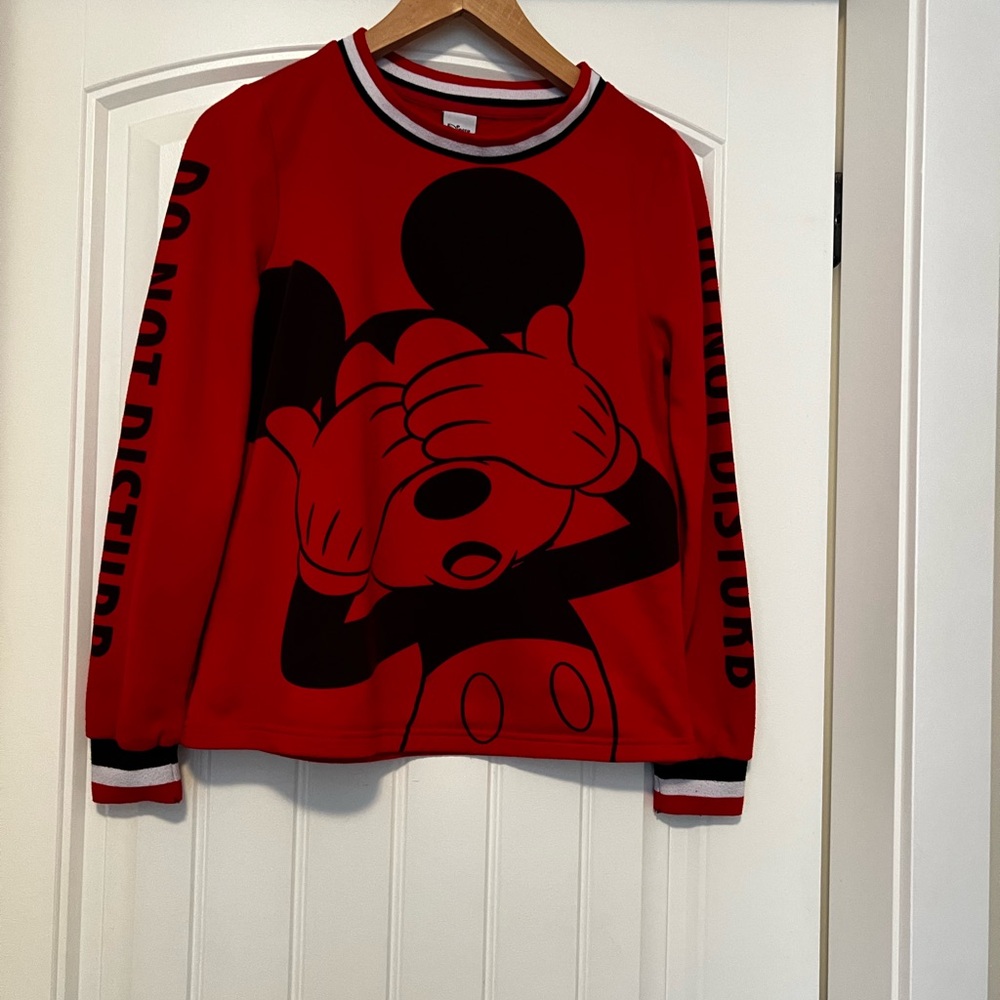 Red Mickey Mouse Sweatshirt